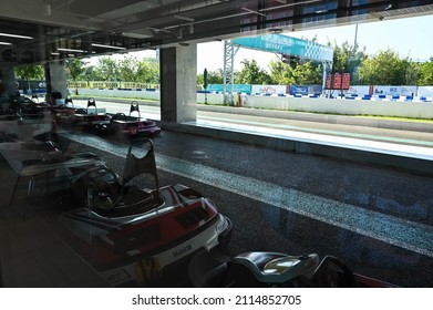 Kaohsiung, Taiwan - OCT 16, 2021: Mini Suzuka Circuit In Taroko Park.