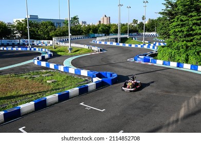 Kaohsiung, Taiwan - OCT 16, 2021: Mini Suzuka Circuit In Taroko Park.