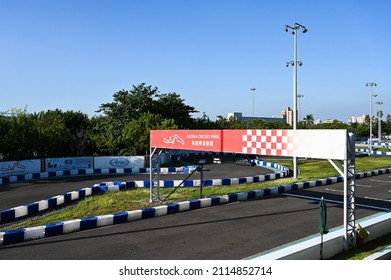 Kaohsiung, Taiwan - OCT 16, 2021: Mini Suzuka Circuit In Taroko Park.