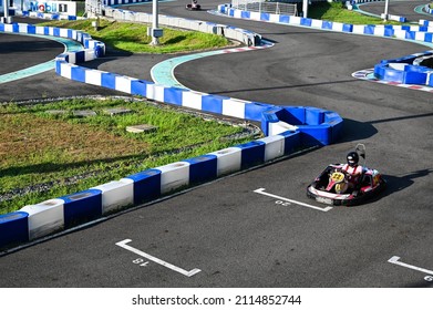 Kaohsiung, Taiwan - OCT 16, 2021: Mini Suzuka Circuit In Taroko Park.