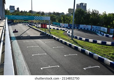 Kaohsiung, Taiwan - OCT 16, 2021: Mini Suzuka Circuit In Taroko Park.