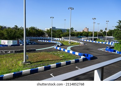 Kaohsiung, Taiwan - OCT 16, 2021: Mini Suzuka Circuit In Taroko Park.