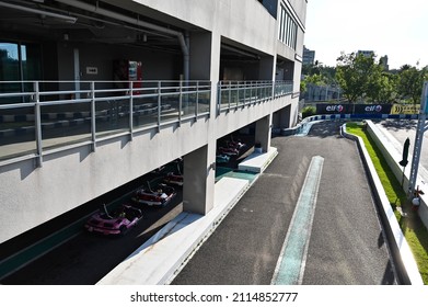 Kaohsiung, Taiwan - OCT 16, 2021: Mini Suzuka Circuit In Taroko Park.