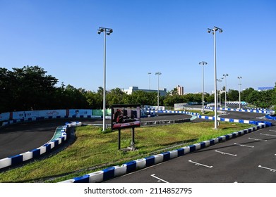 Kaohsiung, Taiwan - OCT 16, 2021: Mini Suzuka Circuit In Taroko Park.