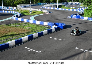 Kaohsiung, Taiwan - OCT 16, 2021: Mini Suzuka Circuit In Taroko Park.