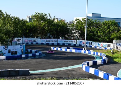 Kaohsiung, Taiwan - OCT 16, 2021: Mini Suzuka Circuit In Taroko Park.