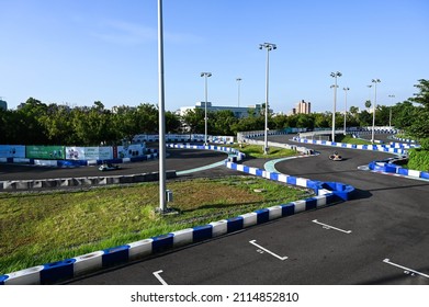 Kaohsiung, Taiwan - OCT 16, 2021: Mini Suzuka Circuit In Taroko Park.