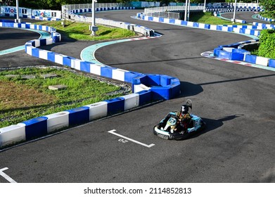 Kaohsiung, Taiwan - OCT 16, 2021: Mini Suzuka Circuit In Taroko Park.