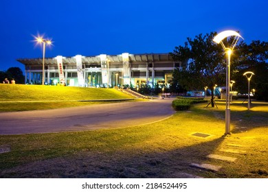 Kaohsiung, Taiwan- October 25, 2011: The Architectural Landscape Of Kaohsiung Cultural Center In Taiwan, This Is A Large Exhibition And Performing Arts Venue In Kaohsiung