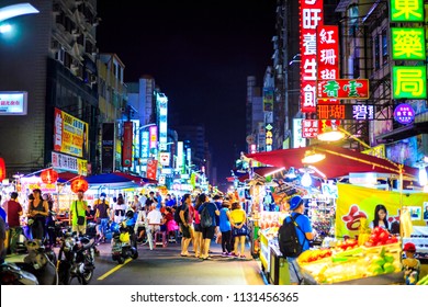 kaohsiung,taiwan - May 11,2018 : The Liuhe Night Market is a tourist night market in Xinxing District, Kaohsiung, Taiwan. It is one of the most popular markets in Taiwan - Shutterstock ID 1131456365