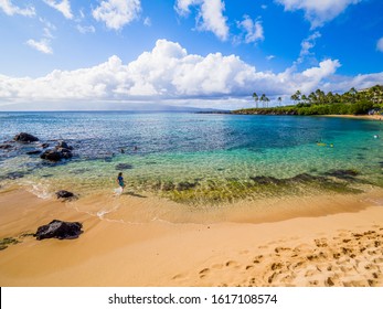 Kapalua Beach Bay, Maui, Hawaiian Islands: Quiet, Elegant, Picturesque, Kapalua Boasts Beautiful Seabed And Ideal Atmosphere For Family Vacation.