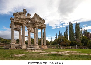 Karacasu, Aydin, Turkey, 29 October 2020; Ancient City of Aphrodisias. The ancient city of Aphrodisias, dedicated to Aphrodite, the goddess of love, was also a thriving Hellenistic city.