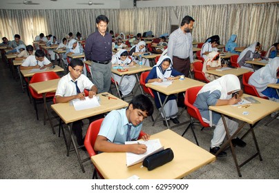 KARACHI, PAKISTAN - OCT 12: Students Participate In