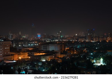 Karachi, Sindh  Pakistan - 051322 : Karachi City View At Night