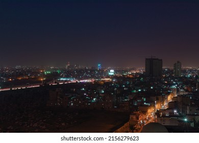 Karachi, Sindh  Pakistan - 051322 : Karachi City View At Night