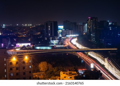 Karachi, Sindh  Pakistan - 051322 : Karachi City View At Night