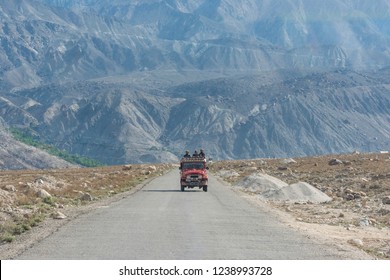 Karakoram Highway From Islamabad To Hunza, Gilgit Baltistan, NE Pakistan. This Is A Part Of Friendship Road Build On Ancient Silk Road,  By China. August 2, 2016, Pakistan.