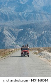 Karakoram Highway From Islamabad To Hunza, Gilgit Baltistan, NE Pakistan. This Is A Part Of Friendship Road Build On Ancient Silk Road,  By China. August 2, 2016, Pakistan.