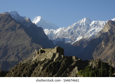 Karakorum Range From Karimabad