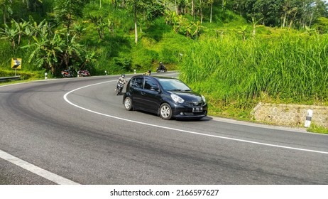 Karanganyar Indonesia April 6 2022 Black Daihatsu Sirion Or Perodua Myvi On The Road