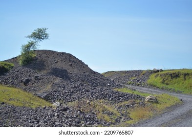 Karangasem, Indonesia - April 15, 2021 : Little Sand Mountain