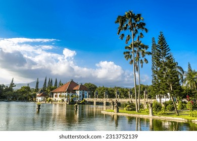 Karangasem Taman Ujung, Water Palace on Bali, Indonesia in a sunny day - Shutterstock ID 2313752139