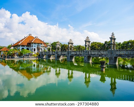 Karangasem water temple palace in Bali, Indonesia