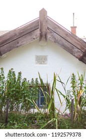 Karcag, Hungary - 09-15-2015: The Last Pit-house In The Carpathian Basin. Hungarian House In Poor Condition. 