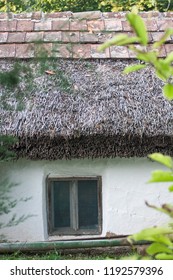 Karcag, Hungary - 09-15-2015: The Last Pit-house In The Carpathian Basin. Hungarian House In Poor Condition. 