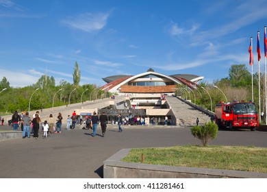 Karen Demirchyan Complex A Day Of Mourning For The Armenian Genocide. Armenia, Yerevan. April 24, 2016