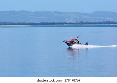 KARIKARI, NZ - JAN 10:Fishing Boat On Jan 10 2014.NZ Exclusive Economic Zone Covers 4.1 Million Km2,It's The 6th Largest Zone In The World And 14 Times The Size Of NZ.