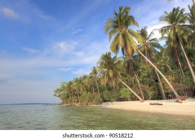 Karimunjawa Island beach, Indonesia. Tropical beach, white sand, blue sky's - Shutterstock ID 90518212