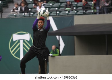 Karina LeBlanc  Goalkeeper For The Portland Thorns At Jeld-Wen Field In Portland OR USA 2013.