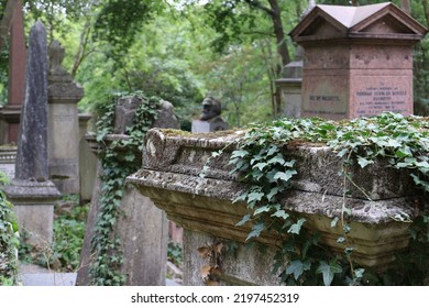 Karl Marx Tomb In Highgate Cemetery, North London