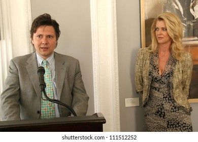 Karl Seelig and Anita Seelig at the press conference for Ring Plus. Beverly Wilshire Hotel, Beverly Hills, CA. 06-04-07