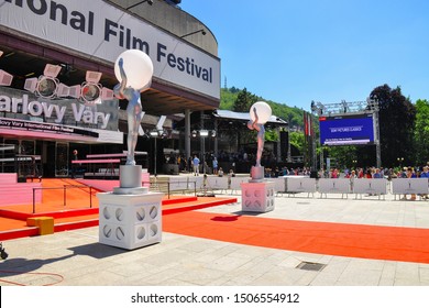 Karlovy Vary, Czech republic - 06/28/2019: 54TH KARLOVY VARY INTERNATIONAL FILM FESTIVAL, The most important international film festival of Category A in Central and Eastern Europe