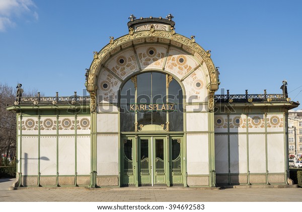 Karlsplatz Subway Station Otto Wagner Pavilion Stock Photo (edit Now 