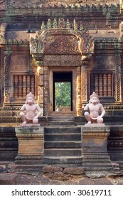 Karma Sutra Figures In The Banteay Srey Temple Cambodia