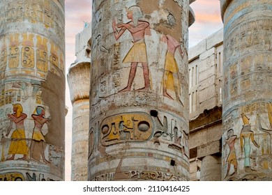 Karnak Temple Complex. Very beautiful sky. Luxor, Egypt, Africa - Shutterstock ID 2110416425
