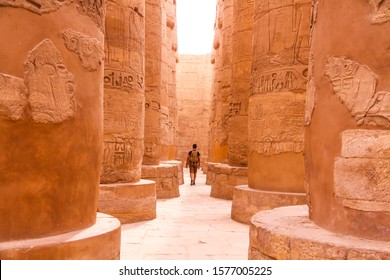Karnak temple, UNESCO World Heritage Site Luxor Egypt - Shutterstock ID 1577005225