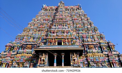 Colourful Temple Gopurams Srirangam Trichy Town Stock Photo 1697136448 ...