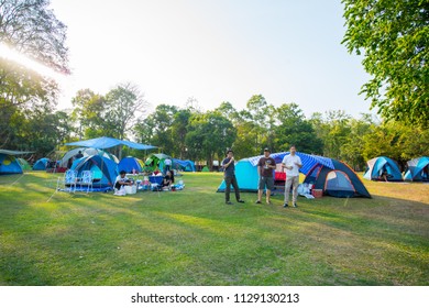 Karnchanaburi Thailand 20 Jan 2018 Camping Stock Photo 1129130213 ...