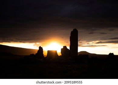 Kars, Turkey. Ani Ruins, An Ancient Settlement Belonging To The Armenian Culture.