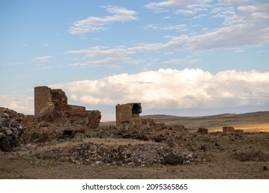 Kars, Turkey. Ani Ruins, An Ancient Settlement Belonging To The Armenian Culture.