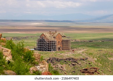 Kars, Turkey - May 2022 Ani Ruins In Kars; Fatah Mosque.