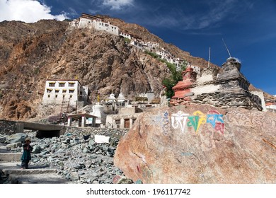 Karsha gompa - buddhist monastery in Zanskar valley - Ladakh - Jamu and Kashmir - India  - Shutterstock ID 196117742