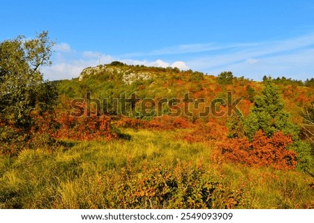 Similar – Image, Stock Photo Vegetation and karst landscape of mountains and islands in the Thien Canh Son area of Ha Long Bay in Vietnam, Southeast Asia