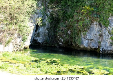 Karst Spring Of The River Vipava In Slovenia