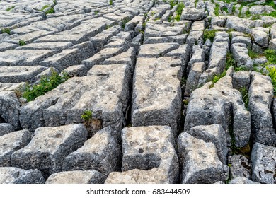 Karstic Ground In Yorkshire Dales National Park