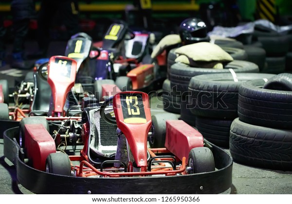 Kart racing\
or karting of motorsport road\
racing